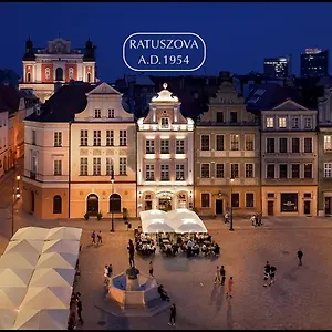 Ratuszova Stary Rynek Old Market Square Premium & Restaurant Ad 1954 Posen
